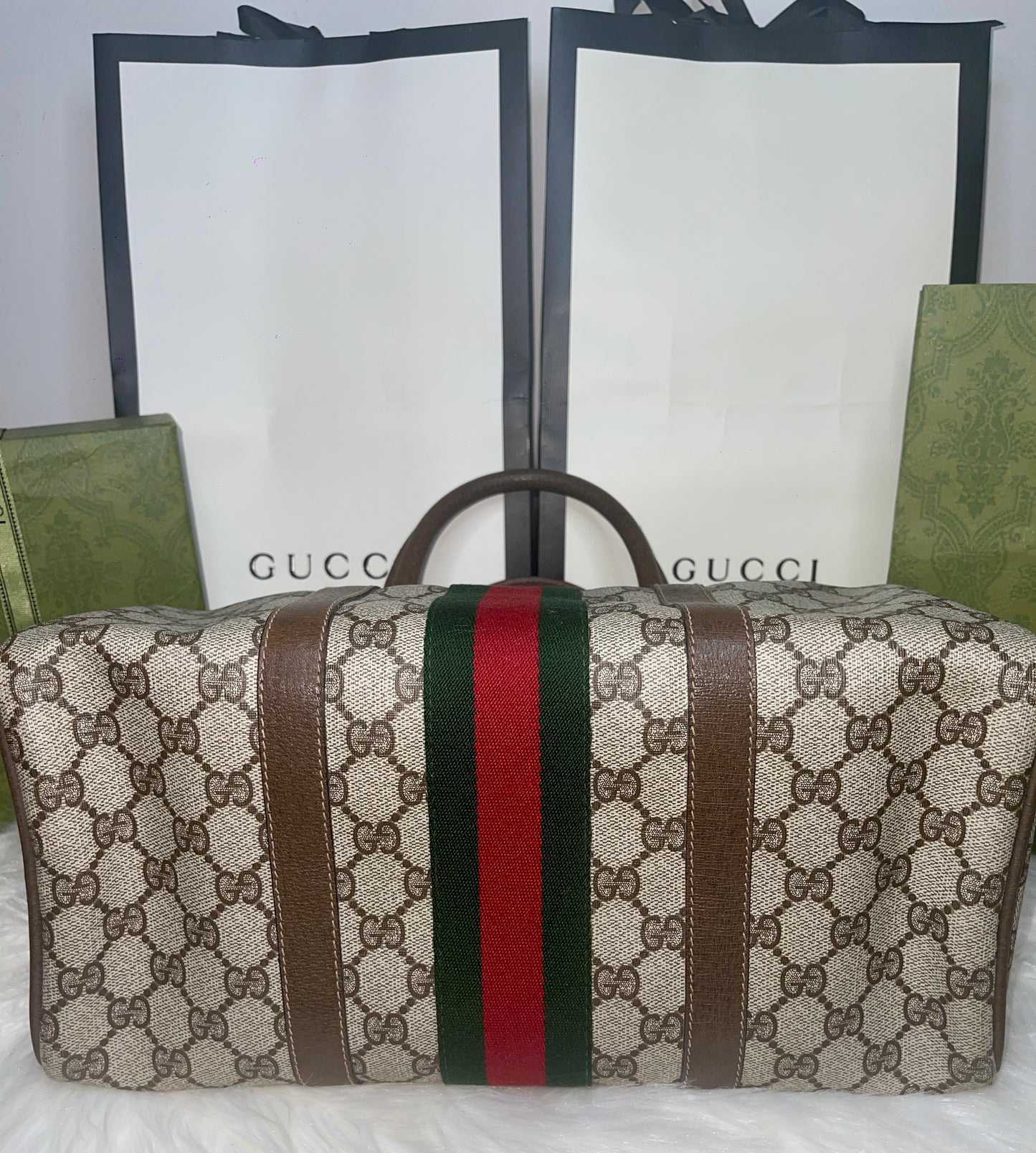 Authentic Gucci GG Boston Speedy