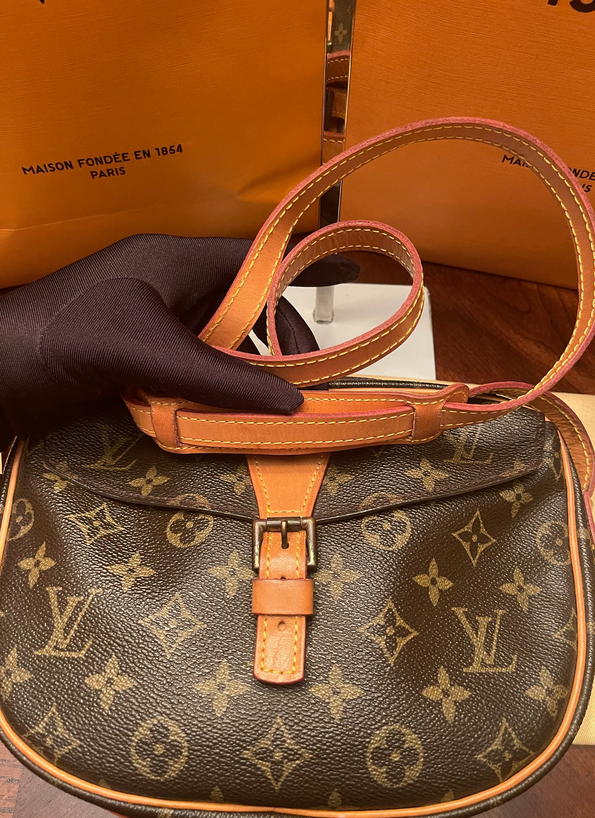Louis Vuitton Jeune Fille PM Crossbody Bag Purse Messenger Monogram LV –  brandedmoda